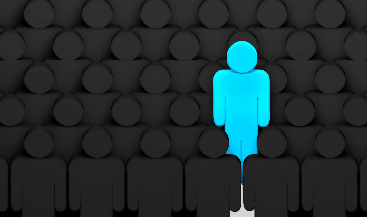 Unique Person Concept Illustration